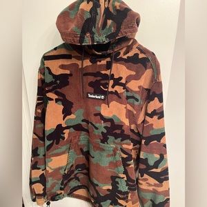 Mens Timberland Corduroy Camo Hoodie